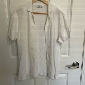 Onia White Casual Button Down Shirt